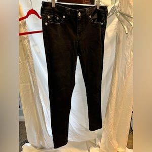 True Religion women’s black high waist skinny jeans.